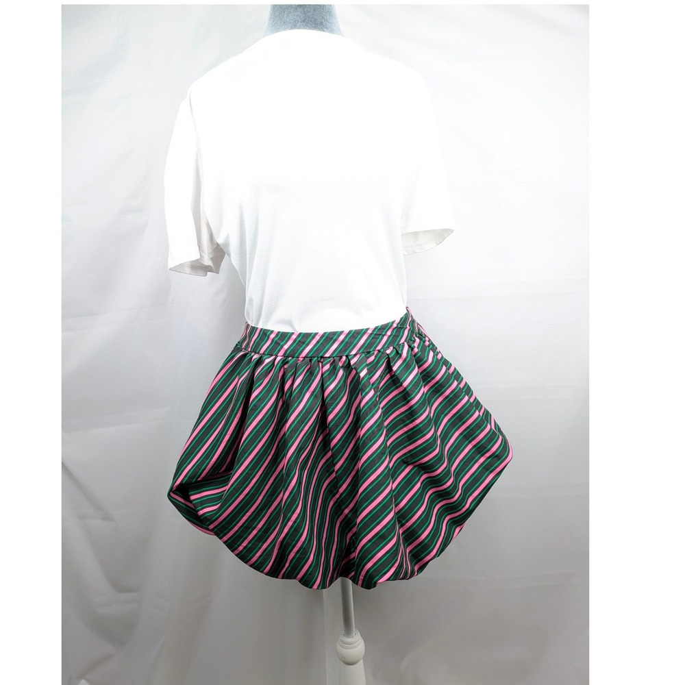 NWT Wicked Paul Tazewell Balloonini Bubble Skirt Pink Green Striped XXS
